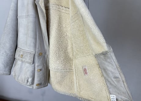 80s loewe mouton leather jacket