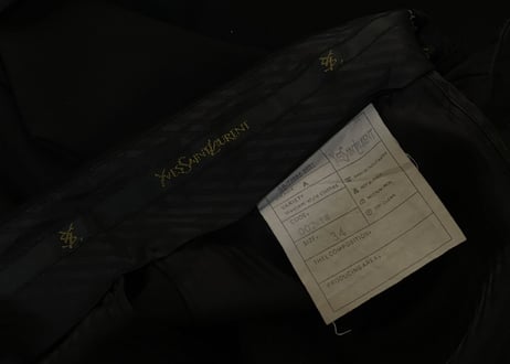 80s saintlaurent made in Flance wide trousers dead stock