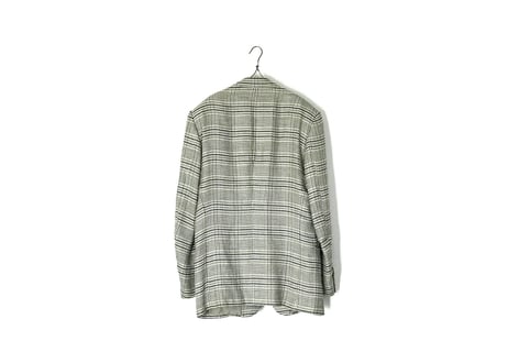 80s guccci check tailored jacket dead stock
