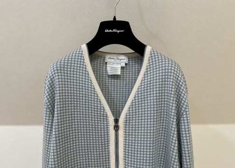 salvatore ferragamo knit jacket