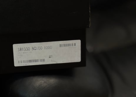 saint laurent logo leather boots dead stock