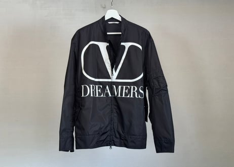 valentino by "pierpaolo piccioli" logo ma-1 jacket dead stock