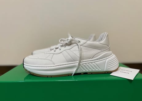 bottega veneta 2019aw leather sneakes white 42 dead stock