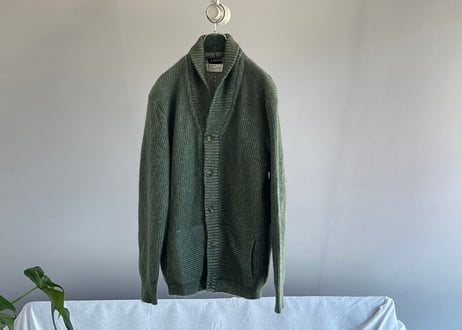 70s lanvin mohair shawl collar cardigan