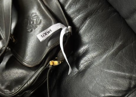 loewe anagram leather shoulder bag