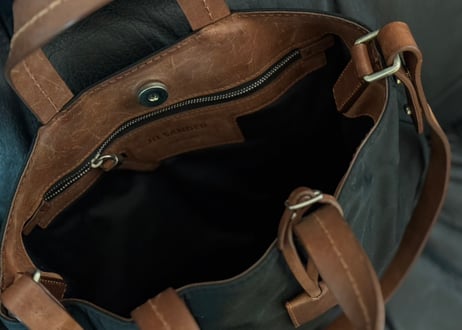 jilsander “本人期” leather logo bag