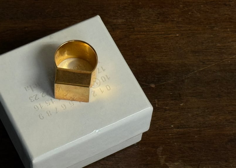 ここのえ期 maison margiela 11ss ゴールドリング