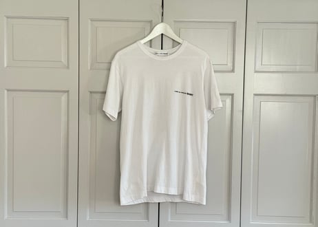 comme des garcons shirt logo tops