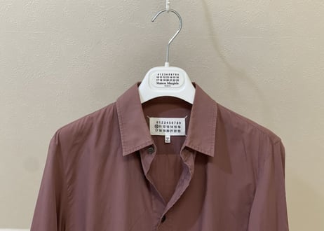 maison margiela 2016aw shirt dark red