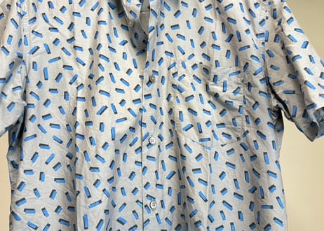 louis vuitton logo silk shirt