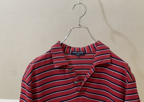 comme des garcons border polo shirt