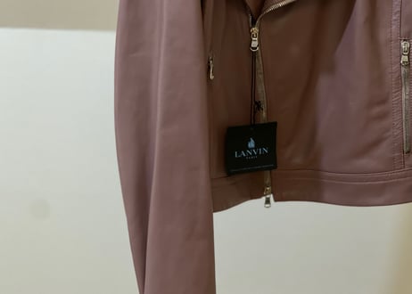 lanvin 2017aw leather jacket dead stock