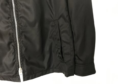 00s prada leather nylon jacket