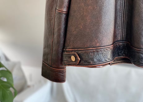 borini  fade leather jacket