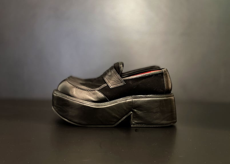 jean paul gaultier leather platform shose | wee