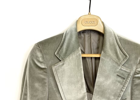 gucci silk velvet tailored jacket