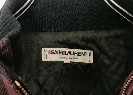 70-80s yves saint laurent rive gauche check jacket