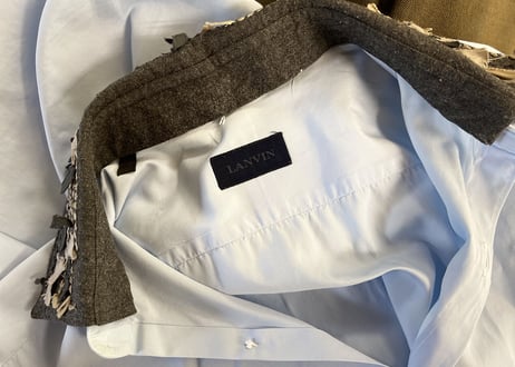 lanvin design collar shirt