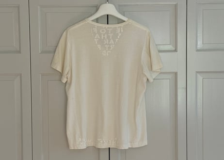 maison margiela "miss diana" AIDS t white
