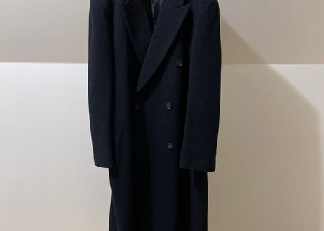 90s cashmere wool double chesterfield coat