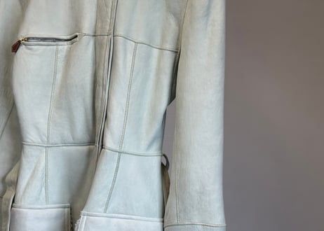 hermes mouton leather coat