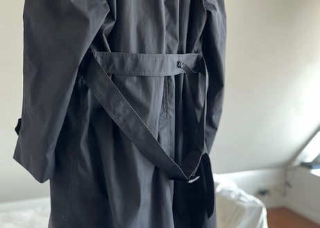 double black trench coat