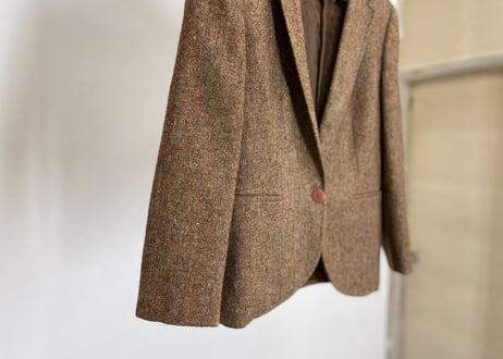 80-90s bottega veneta tweed jacket