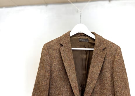 80-90s bottega veneta tweed jacket