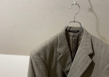 【setup special pick up】80-90s set up suit "beige double stripe"