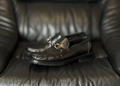 salvatore ferragamo gancini leather  loafers
