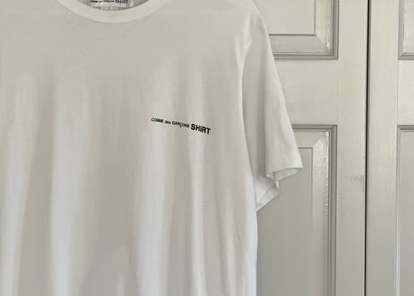comme des garcons shirt logo tops