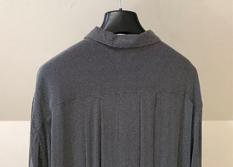 giorgio armani crepe dough shirt gray
