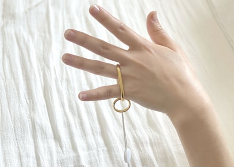 mm6 maison margiela 2019ss ring gold 12号 dead stock