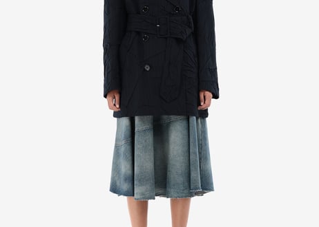 mm6 maison margiela 2020aw crash trench coat 42 dead stock