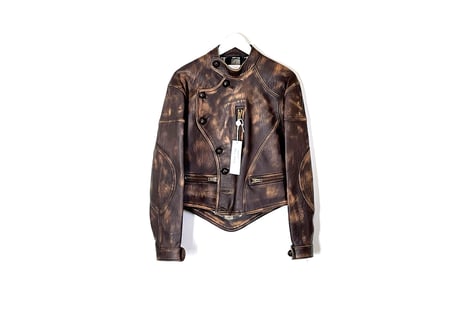 2017ss maison margiela "白タグ” leather jacket dead stock