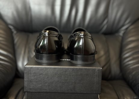 saint laurent studs tassel loafers dead stock
