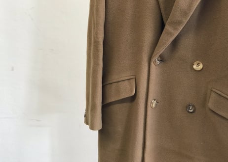 80-90s cashmere wool chesterfield coat