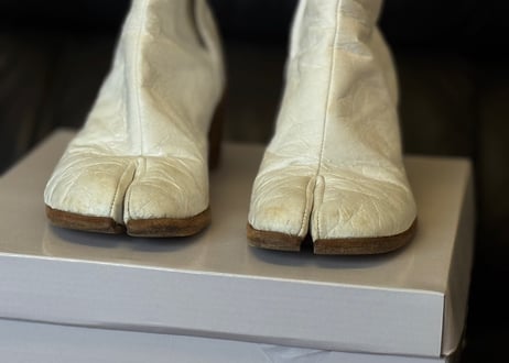 maison margiela "penki" tabi heel boots 42