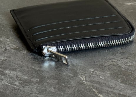 maison kitsune 2023aw leather wallet dead stock