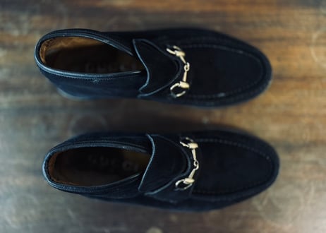 gucci horse bit loafer