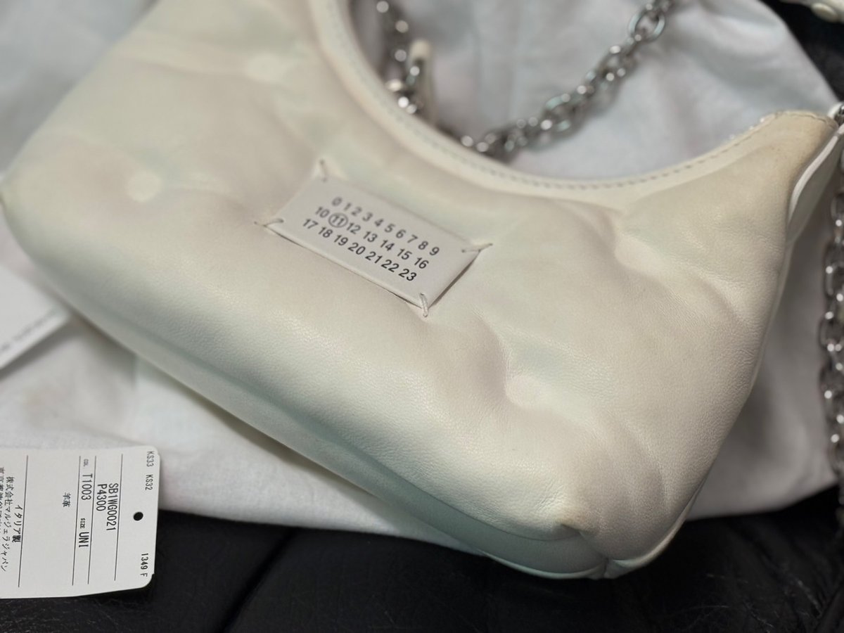 maison margiela 2024-25 gram slam leather bag |