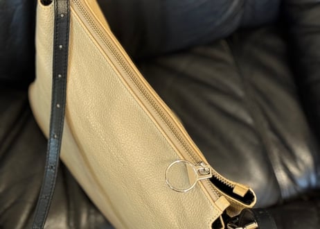 mm6 leather logo shoulder bag