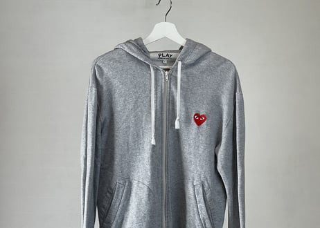 play comme des garcons zip up hoodie