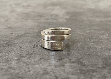 gucci snake silver ring 15号