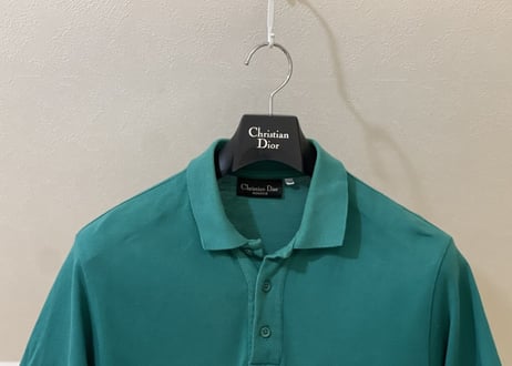 90s christian dior polo shirt green