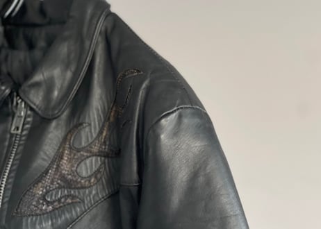 80's leather blouson made in USA