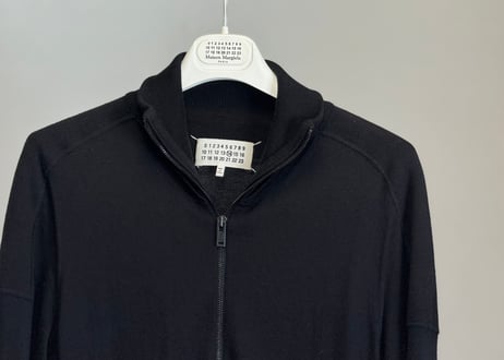 maison margiela "cashmere" drives knit black