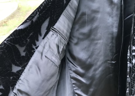 gucci silk jacket dead stock