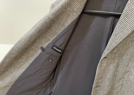 jilsander check set up suit