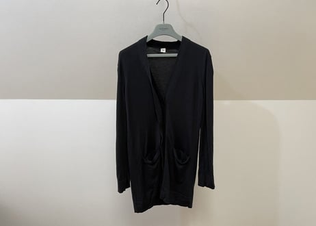 hermes 00s black knit cardigan